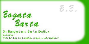 bogata barta business card